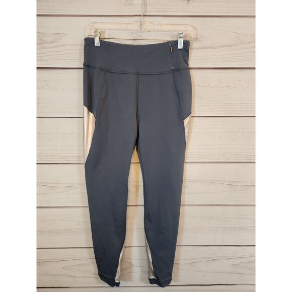 Calia Women's Gray‎ Pink Colorblock Mid Rise Stretch Leggings Pants Size Medium - Picture 1 of 6